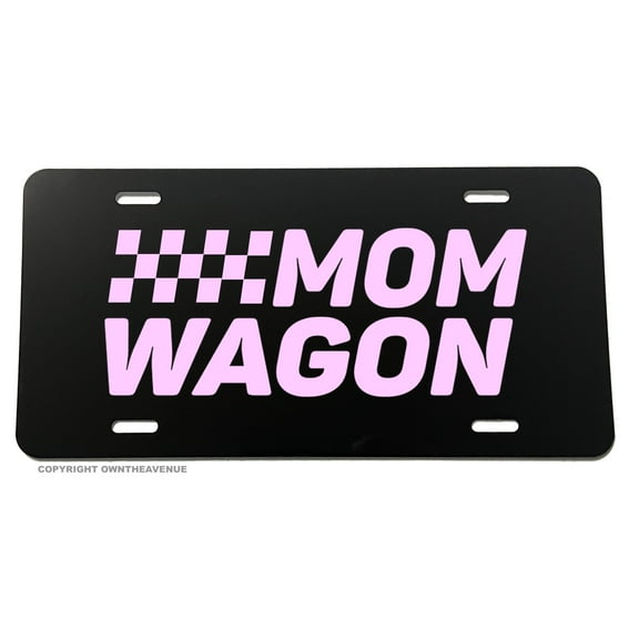 Mom Wagon Funny Joke Car Truck License Plate Cover Model V01