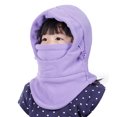 thumbnail image 2 of Niños Pasamontañas Capucha Esquí Mascarilla Cuello Calentador Sombrero de lana de invierno para niño Abanopi Gorra de ciclismo, 2 of 7