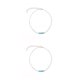 thumbnail image 1 of Guardurnaity Tobilleras Cadena de pie flexible Joyería turquesa Accesorios de playa Regalos del día de San Valentín de tobillo para mujeres niñas plata 2piezas Guardurnaity CBP253443, 1 of 6