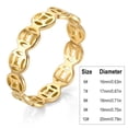 thumbnail image 3 of 1 Pcs Titanium Steel Chain Fashion Minimalist And Atmospheric Womens Ring Polishing Ring, 3 of 8