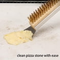 thumbnail image 4 of Brosse de Nettoyage de Cuisine Robuste avec Manche en Bois, Récurant en Acier Inoxydable pour Four à Pizza, Poêle, Pot, Plateforme Compétitive Sans Préciser la Couleur Ou la Taille, 4 of 6
