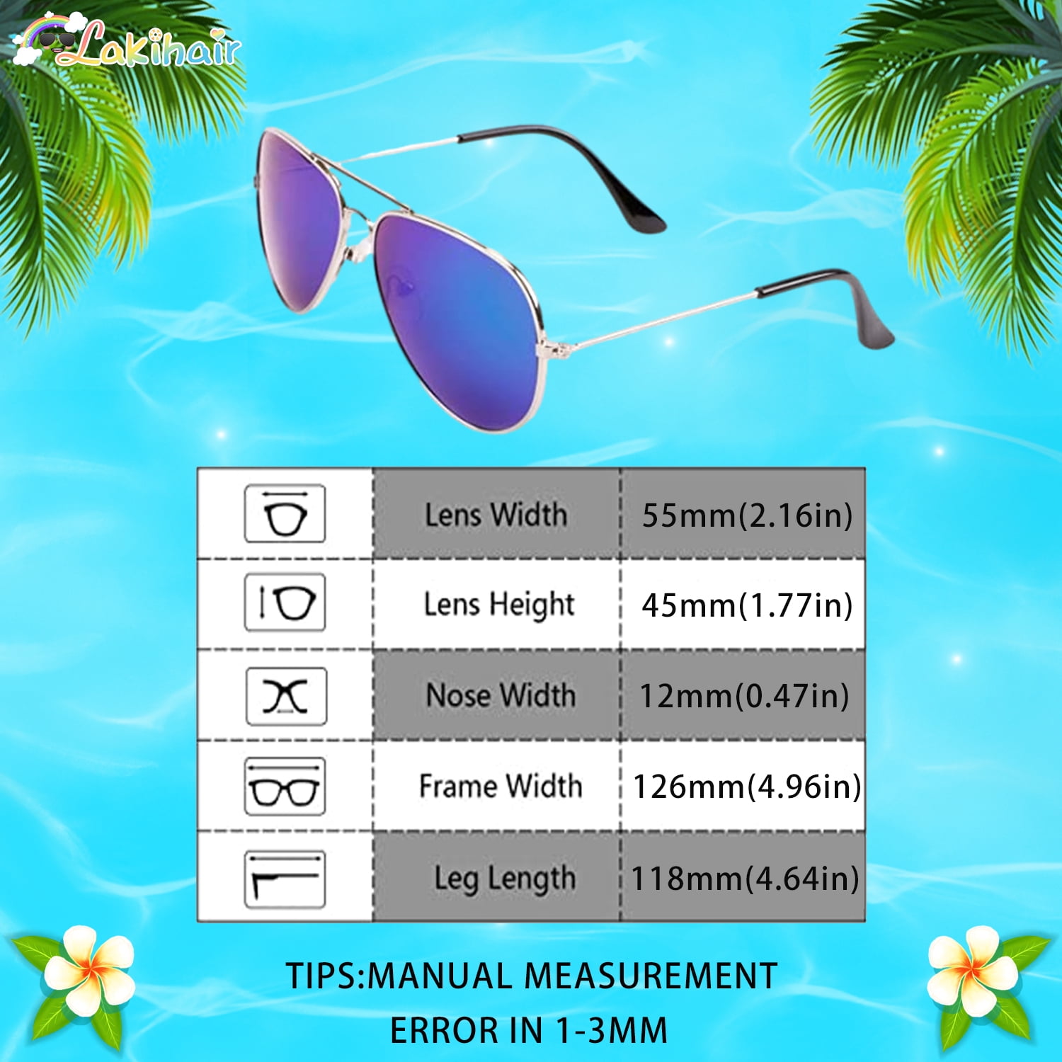 HOHENS Kids Polarized Aviator Sunglasses – Gunmetal/G15 Lens, UV400, 52mm For Small Faces - View #11