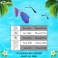 thumbnail image 2 of Lakihair 1 Pair Kids Aviator Sunglasses for Boys Girls Polarized Sunglasses UV400 Protection, 2 of 5