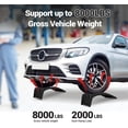 thumbnail image 3 of Bingirl Car Ramp Set (Pack of 2): 4000 Lbs Load Capacity, Solid Steel, Heavy - Duty for Auto Oil Change, Repair and Home Garage Maintenance, 3 of 6