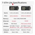 thumbnail image 3 of T-ETH-Lite Development Board -WOVER-E Ethernet Module Support TF Expandable Power POE Shield H673, 3 of 7