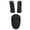 Black, variant on 3pcs/set Baby Car Belt Stroller Shoulder Strap Cover Crotch Pad Protector Pad