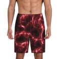 thumbnail image 1 of Vsdgher Short de Pyjama Rouge Imprimé pour Hommes Bas de Détente Short de Sommeil Taille Élastique Léger avec Poches-TTG, 1 of 6