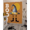 thumbnail image 4 of Halloween Witch Boots and Hat Orange Shower Curtain Set ，Waterproof Fabric Shower Curtains Shower Curtains for Bathroom,Bathroom Decor 36"x72", 4 of 6