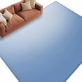 thumbnail image 2 of 6'x9' Area Rugs, Blue Ombre Indoor Outdoor Area Rug for Living Room Bedroom, Modern Minimalist Gradient Aesthetic Washable Bathroom Rugs Kitchen Floor Carpet Mats Home Decor Aesthetic, 2 of 8