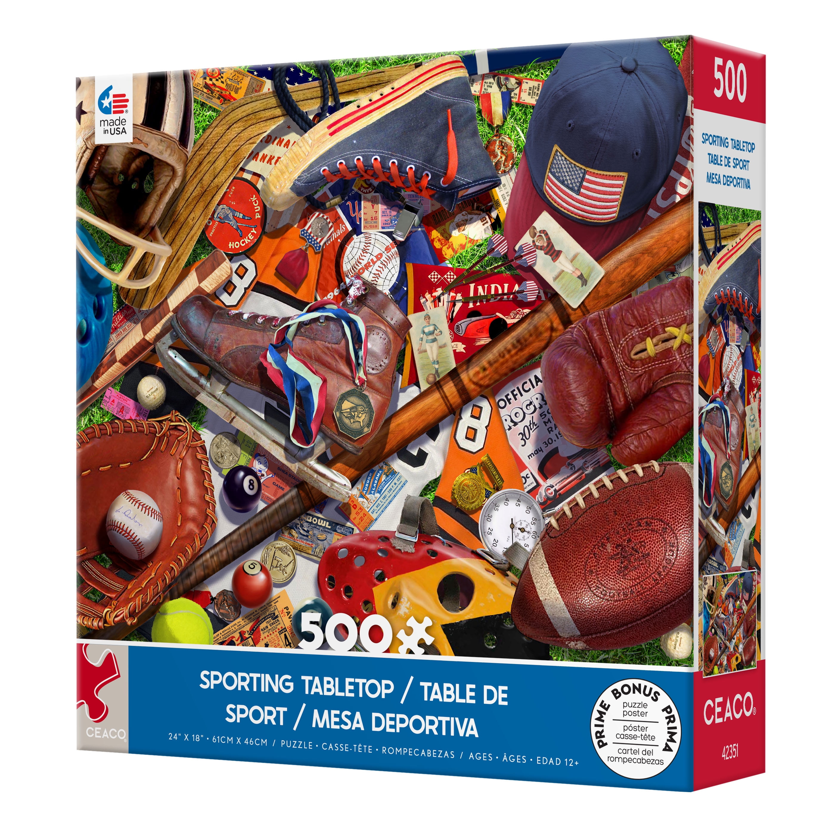 Ceaco Sporting Tabletop Garry Walton 500 Piece Interlocking Jigsaw Puzzle