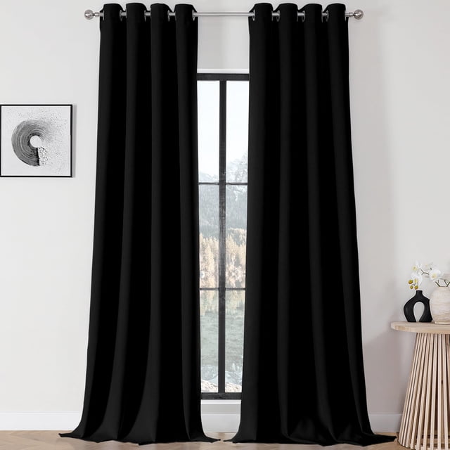 Cortinas opacas Joydeco de 304 cm, 2 paneles, para dormitorio
