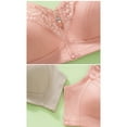 thumbnail image 6 of SDNall Womens Plus Size Zip Front Bra - Wireless, Lightly Lined with Full Coverage Support, 6 of 9