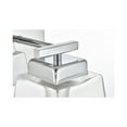 thumbnail image 5 of Living District Merrick 1-Light Iron & Glass Bath Sconce in Chrome/Clear, 5 of 6