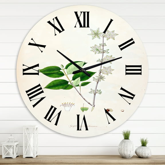 Designart 1 in Farmhouse Wall Clock