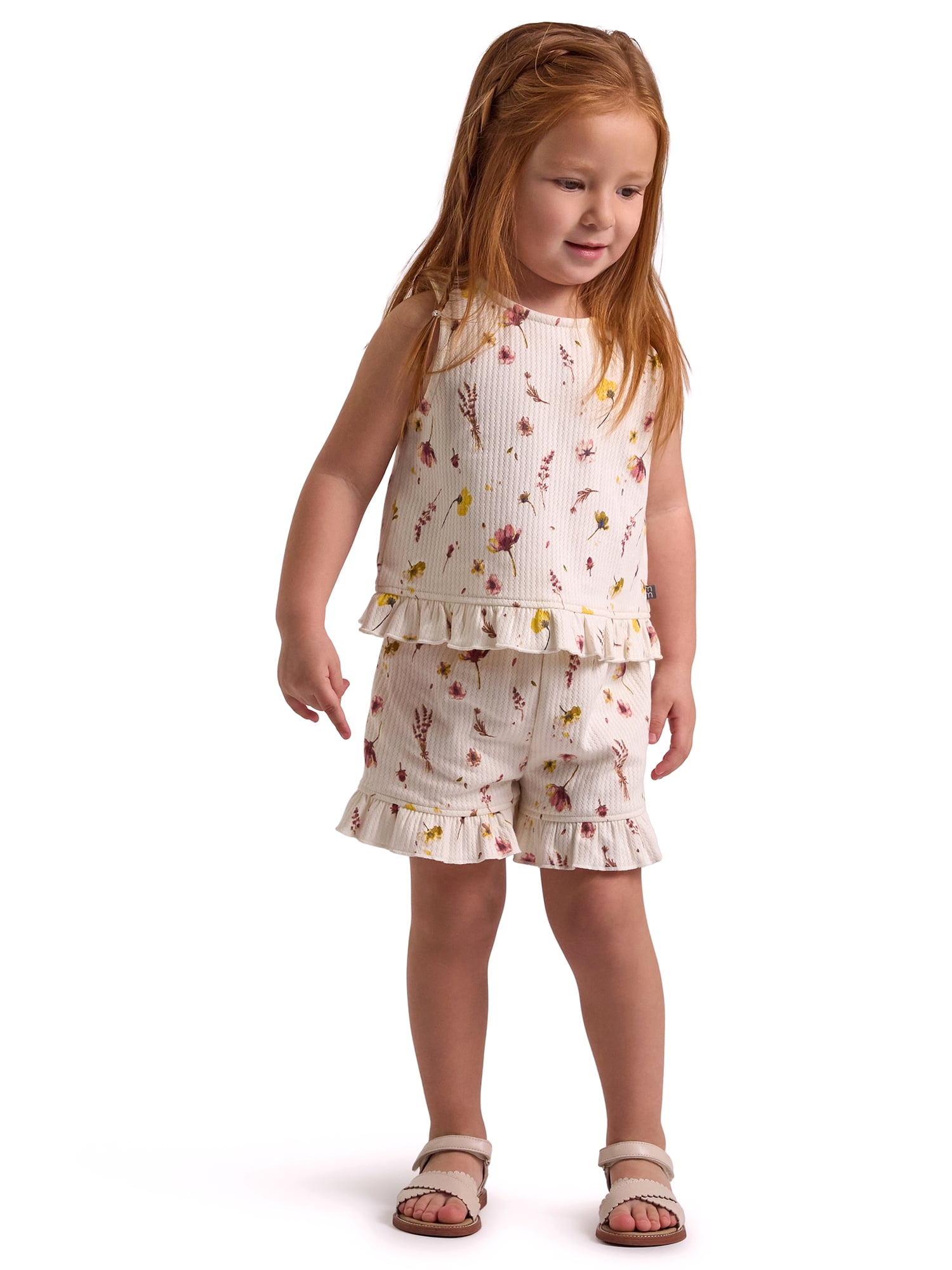 Modern Moments by Gerber Baby and Toddler Girl Tank Outfit Set, 2-Piece, Sizes /3 Months - 5T
