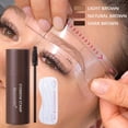 thumbnail image 2 of ibcccndc One Step Eyebrow Stamp Shaping Kit - Eyebrow Powder Stamp with 10 Reusable Eyebrow Stencils 2 Eyebrow Pen Brushes, Long Lasting Waterproof Eyebrow Makeup (light brown), 2 of 5
