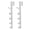 White, variant on HONMEET Portable Hanger Multifunctional Hanger Over The Door Hook Abs White 2Pcs