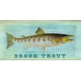 thumbnail image 2 of Carlson, Tina 14x9 Black Ornate Wood Framed with Double Matting Museum Art Print Titled - Brook Trout, 2 of 4