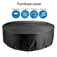 thumbnail image 4 of Fondo Redonda para Juego de Sillas y Mesa de Patio, Tela Oxford 210D, A Prueba de Polvo, Antidecoloración, Resistente A Los Rayos UV, Resistente al Agua, Funda para Juego de Mesa, 4 of 7