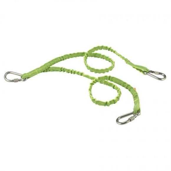 Squids 19083 15 lbs Double Jambe Inoxydable Triple Mousqueton Outil Longe&44; Chaux - Standard