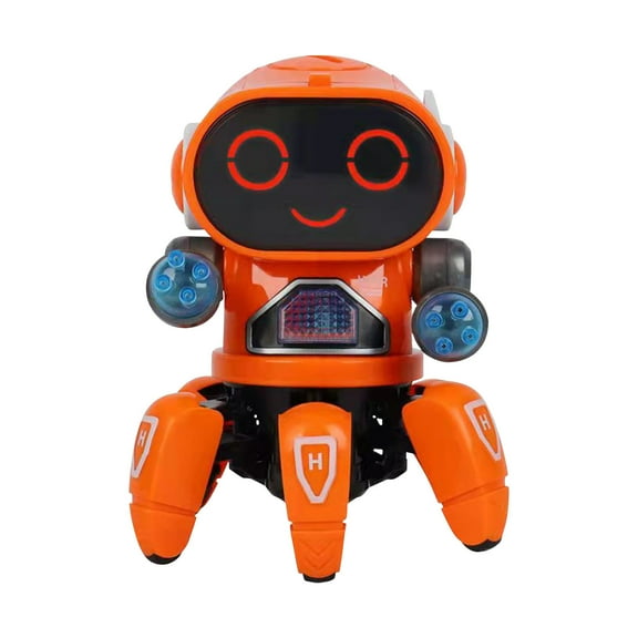 Meggemo Cool Music RC Mechanical Walking Robot - Dynamic Moving Toy with Audio Effects, Ideal for Indoor Entertainment & Holiday Gifting