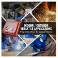 thumbnail image 5 of Welding Screen 6x6ft, 3 Panel Flame Resistant Welding Curtain with Frame & Wheels, 5 of 6