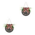 thumbnail image 4 of Kearding Señal de bienvenida para fiesta pequeña, puerta, tablero de rústico, plantas, lazo, colgante artesanal, porche de casa, Type3 NO3, 4 of 6