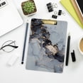 thumbnail image 6 of FMSHPON Black Grey Marble Clipboard Hardboard Wood Nursing Clip Board and Pull for Standard A4 Letter 13x9 inches, 6 of 7