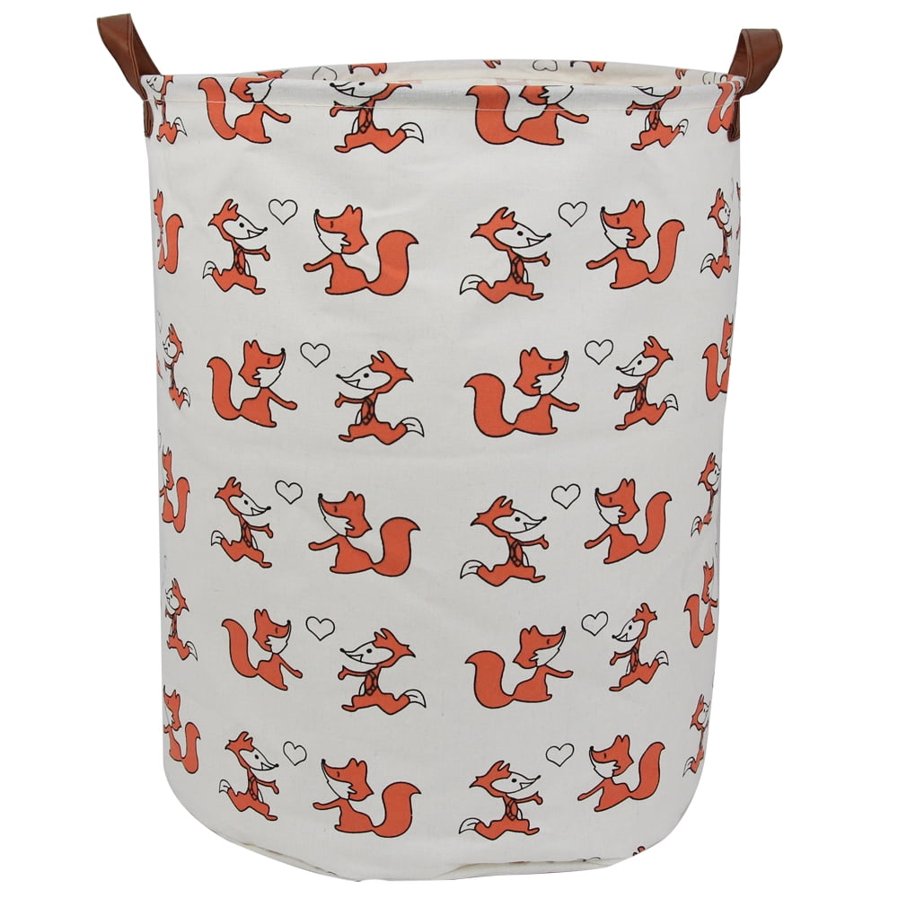 Details about   AYTG 19.7" Round Canvas Large Clothes Basket Laundry Hamper with Handles,Waterpr 