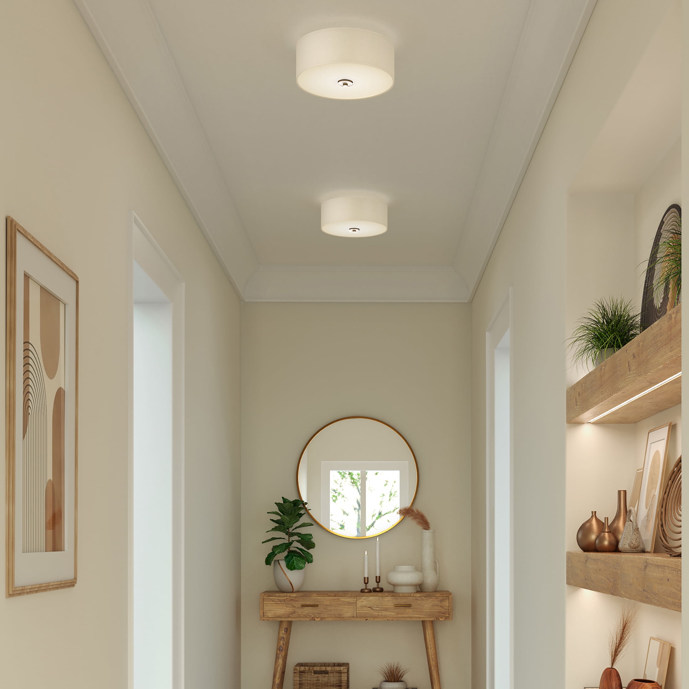 Inspire Collection Two-Light 13" Flush Mount