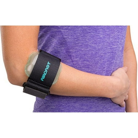 Aircast Tennis Elbow Brace - Aircast Pneumatic Armband: Tennis/Golfers Elbow Support Strap, Black