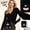 Black, variant on Cute Fluffy Monster Crossbody Bag for Women Funny Cartoon Plush Small Shoulder Purse Mini Phone Bag