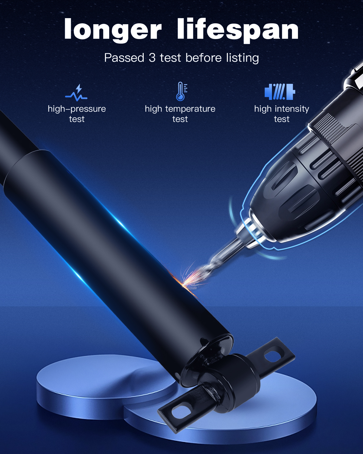 Rear Shocks Absorbers,ECCPP Gas Shocks for Honda fits 2005-2013 for Honda Odyssey Pair Shocks with 349105
