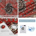 thumbnail image 6 of Blackout Curtains for Bedroom, Red Bohemian Room Darkening Window Drapes for Living Room, Boho Flower Abstract Modern Retro Art Thermal Insulated Grommet Curtains, 42x54 inch, 2 Panels, 6 of 9