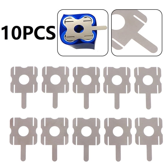 10Pcs U-Shaped Battery Plating Nickle Sheet Spot Welding Nickel Plate For Lithium Battery Nickel Plated Steel Strap Strip Sheets