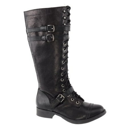 Soda - Ahoy by Soda, Women Fashion Military Lace Up Combat Boots ...
