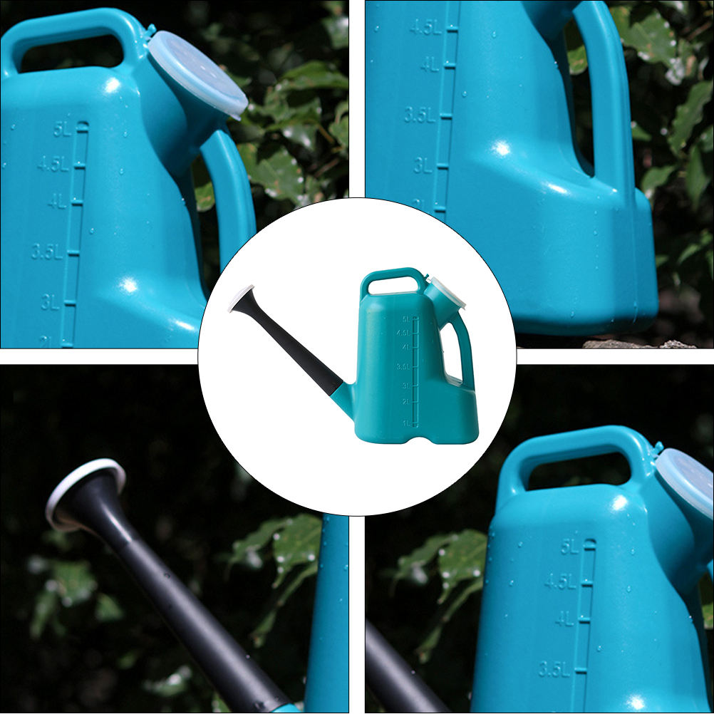 FESTFENDS 1pc Capacity Plastic Watering Can With Lid Long Nozzle Sprayer For Garden For Plant Care