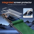 thumbnail image 2 of Vizvera para Motorola Razr 2025 Ultra Funda, con Protector de Pantalla y Carga Inalámbrica y Ultra Cuero PU Delgado Mate PC a Prueba de Golpes Cubierta Funda de Teléfono-verde, 2 of 7