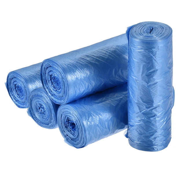 Bolsas de basura pequeñas Uxcell forros de cesto de basura para cocina, oficina y baño, azul