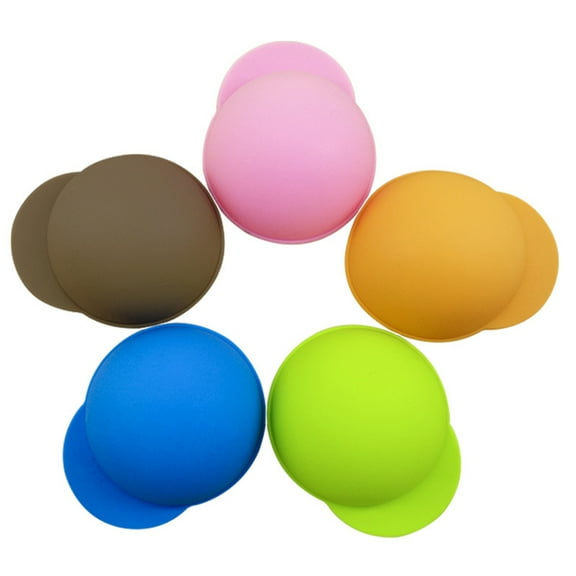 Soimiss 10pcs Reusable Can Cover Leakproof Practical Design for General Users Home Use Assorted Color