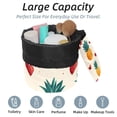 thumbnail image 2 of PhooArto Travel Cosmetic Bags Barrel Makeup Bag, Multifunctional Toiletry Bucket Bags Round Organizer Storage Pocket, Pineapple Love Hearts Pattern, 2 of 6