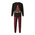 thumbnail image 2 of Elippeo Christmas Family Pajamas Matching Set Elk Print Long Sleeve Tops and Stretch Plaid Pants Sleepwear Soft Nightwear, 2 of 10