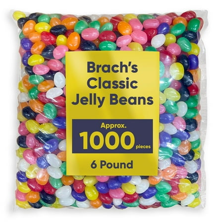 Brachs Classic Jelly Beans - 6 Pound Bulk Bag Of Jelly Beans Candy - Perfect For Parties, Gifts, and Everyday Snacking