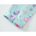 thumbnail image 7 of Teen Girls Satin Silk Button Up Pajama Cute Cupcake Long Sleeve PJS Set Size 16, 7 of 7