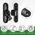 thumbnail image 2 of Uxcell 1-Pack Flip Latch Gate Latch, Cerradura deslizante de puerta de granero de 3 pulgadas, cerraduras deslizantes de 90/180 grados [Negro], 2 of 7