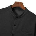 thumbnail image 4 of Mens Short Sleeve Shirts, Mens Waffle Button Down Shirt Short Sleeve Loose Fit Cuban Summer Beach Plain Tops, 4 of 9