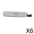 thumbnail image 1 of Runquan 3xUSB Charger Dock Port Cover Waterproof for Galaxy S5 SV I9600 6 Pcs, 1 of 6