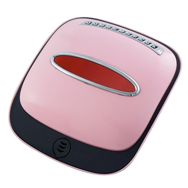 Estuche moderno para pañuelos de papel, dispensador de pañuelos para coche, organizador antideslizante. Rosado