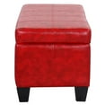 thumbnail image 5 of Fallyn 42" Faux Leather Rectangular Storage Ottoman, 5 of 9