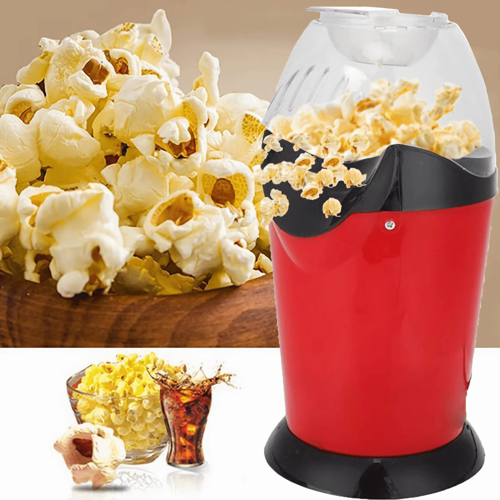 Fast Popcorn Maker,Air popper,Hot Air Popcorn,Fully Automatic Popcorn